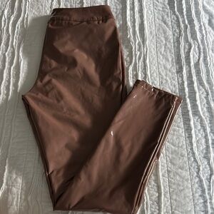 Forever 21 Brown Skinny Pants with Tapered Leg